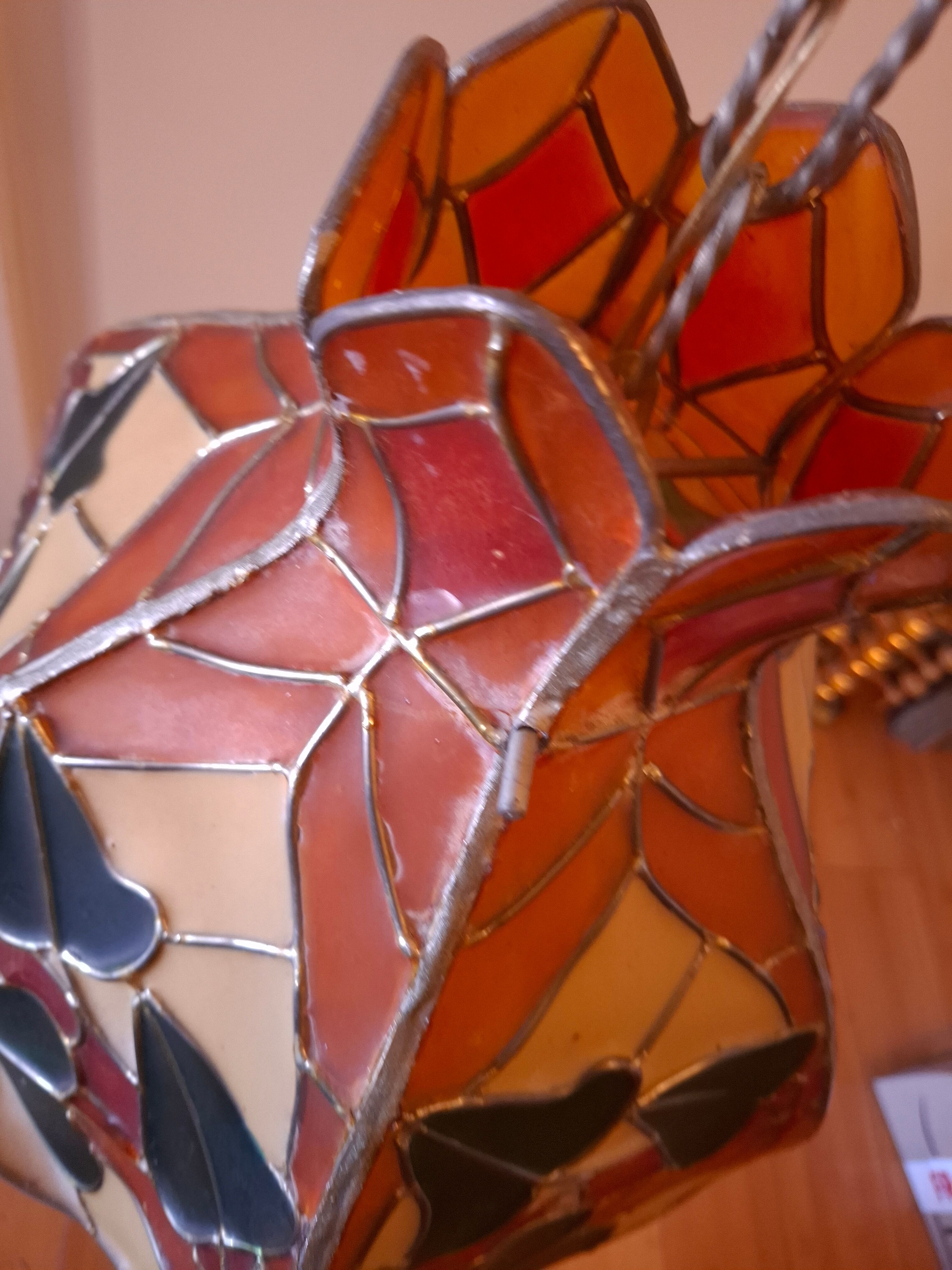 Tiffany-style stained glass pendant light