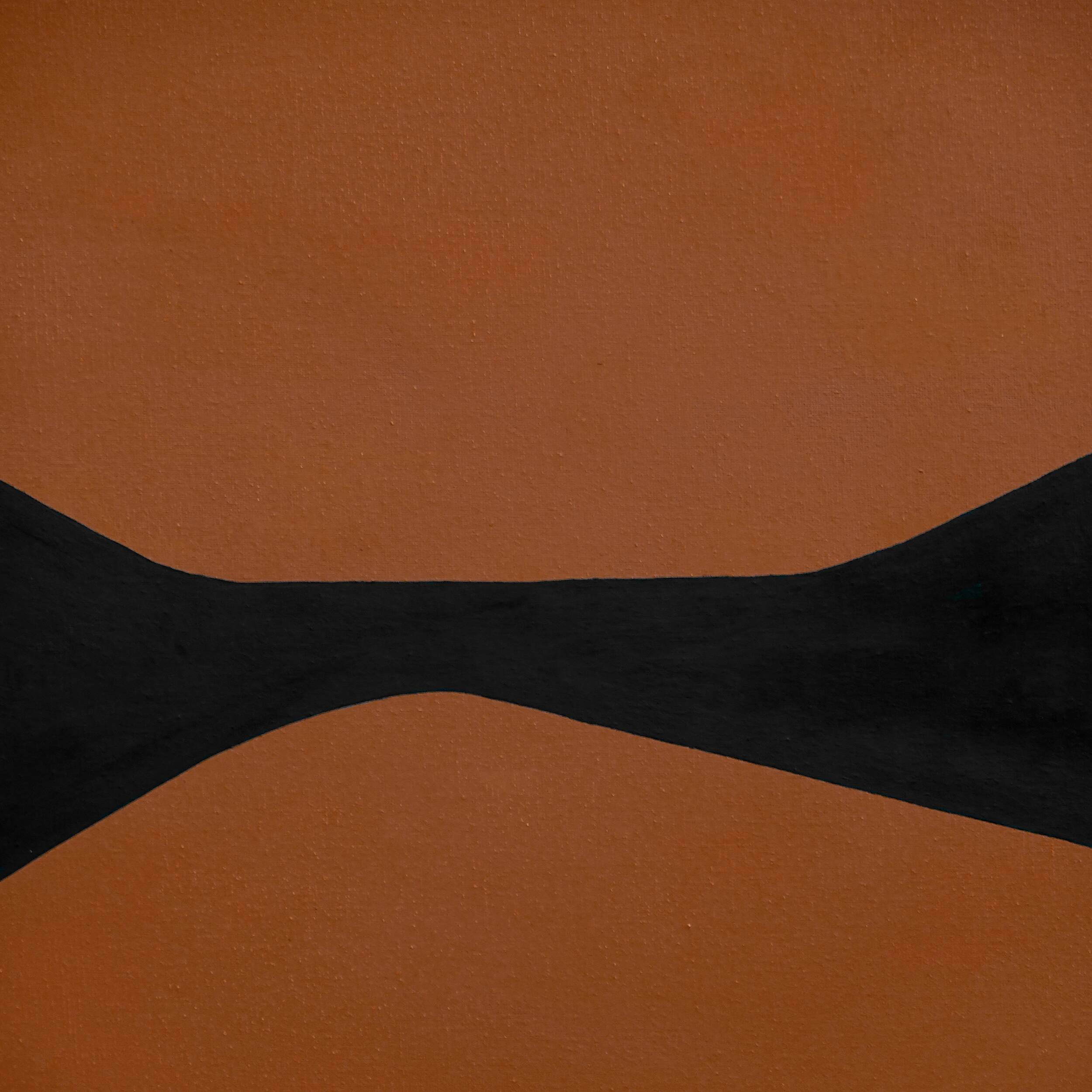 Original abstract terracotta painting, R13