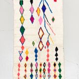 Tapis berbère marocain coloré Azilal 2,44x1,36m