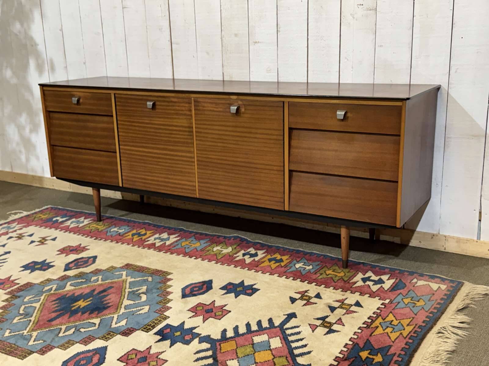 1970s English enfilade in mahogany
