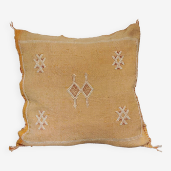 Pale yellow Berber cushion Sabra vintage