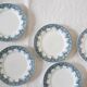 Dessert plates x9, iron earth, Estival model by Saint Amand