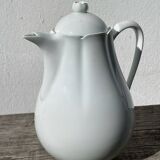 Plain white porcelain teapot