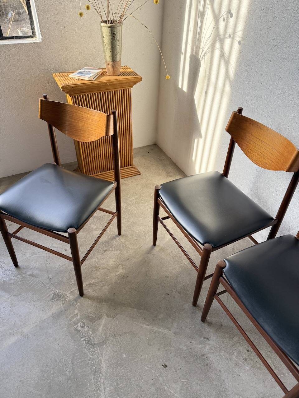 Set 4 chaises italiennes Gianfranco Frattini