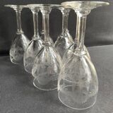 8 Guilloché stemware – Art Nouveau