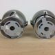 Set of 2 wall lamps eyeball brushed aluminum 70s space age