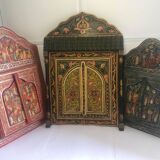 3 wooden ethnic frame mirrors