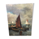 Marine on wood panel