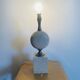 Pied de lampe Philippe Barbier en travertin – années 1970