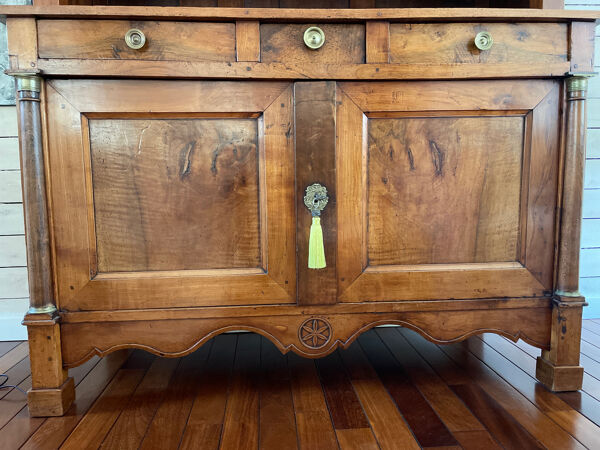 Buffet empire merisier 2 corps