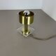 Postmodern Brass Acryl Glass Cubic Table Light, Italy 1970