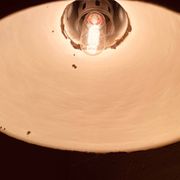 Industrial Green enamel Factory Pendant Lamp OBg-3,  1960s