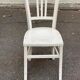 Scandinavian bistro chair made of wood, repainted white