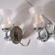 Lot 2 appliques poissons dauphins métal et verre vintage