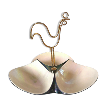Servant with stylized rooster design 50s - 60s
