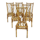 Set of 6 rattan chairs