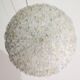 Wonderful Large Gold and Transparent Murano Glass Ceiling Light Flower by S