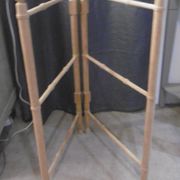 Porte serviette ancien en bois naturel - début XXeme