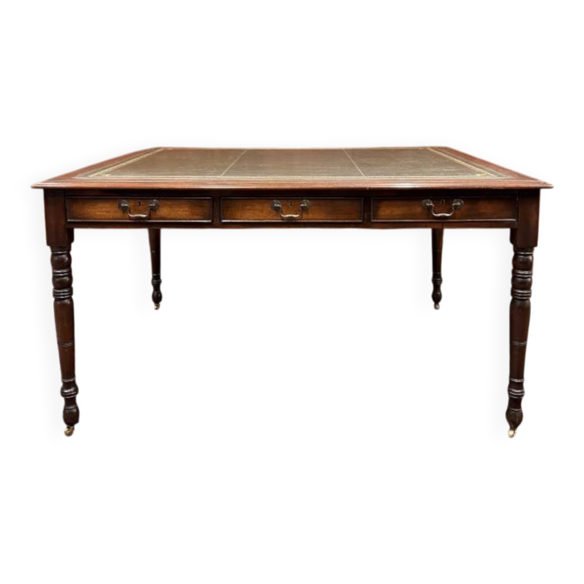 Bureau Chesterfield anglais ancien Partnerdesk
