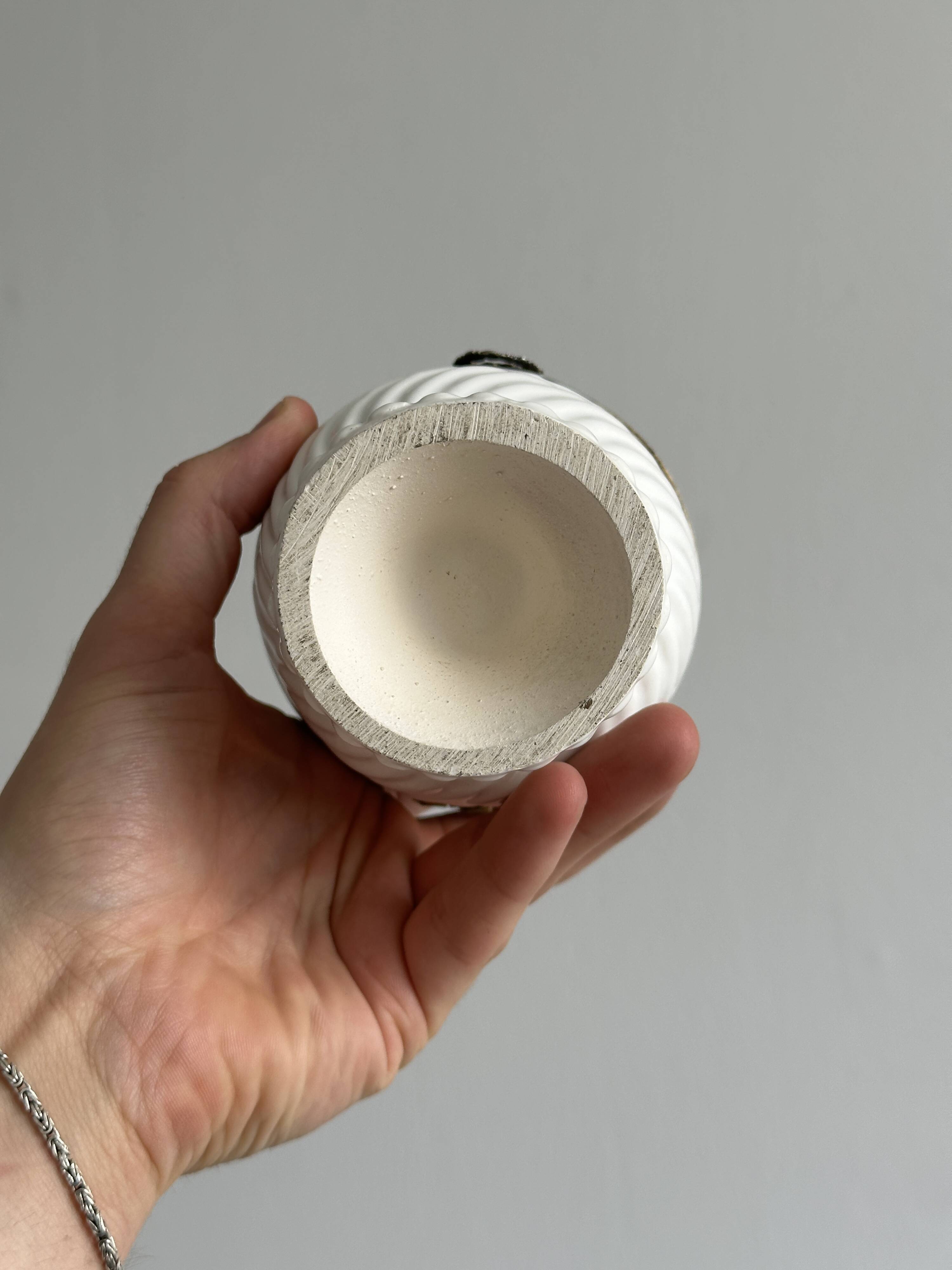 Antique white porcelain candy box