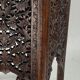 Antique 19th century burmese hand carved side or end table