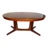 Table ronde ovale extensible scandinave en teck lg 160 à 240cm vintage an60