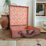 Floral interior brown vintage case