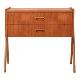 Scandinavian teak bedside table from the 1960s