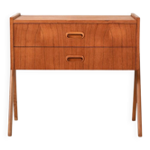 Scandinavian teak bedside table from the 1960s