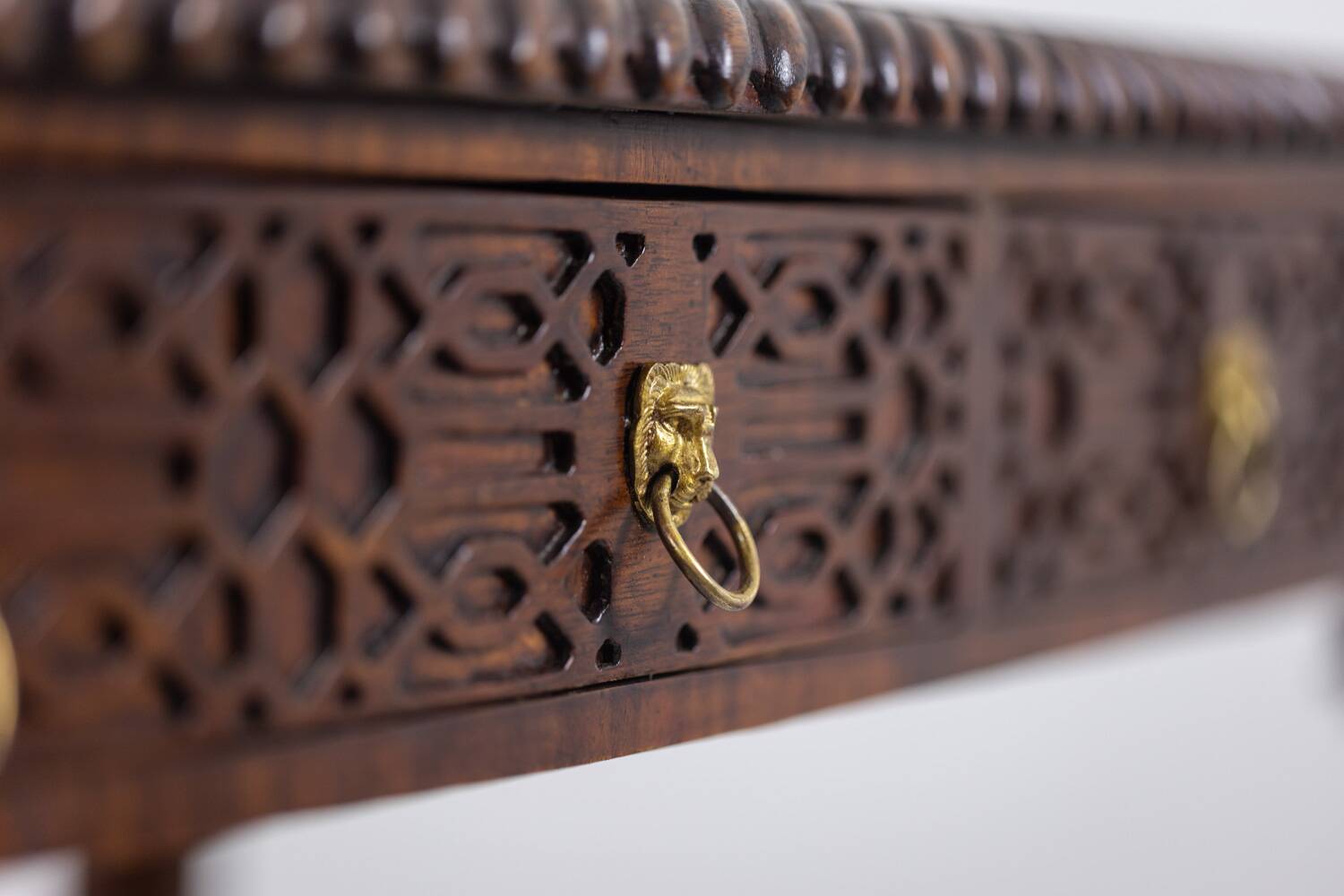 Chippendale style mahogany table, or desk. Circa 1950. LS5932456G