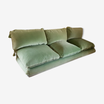 Sofa 3places velvet green