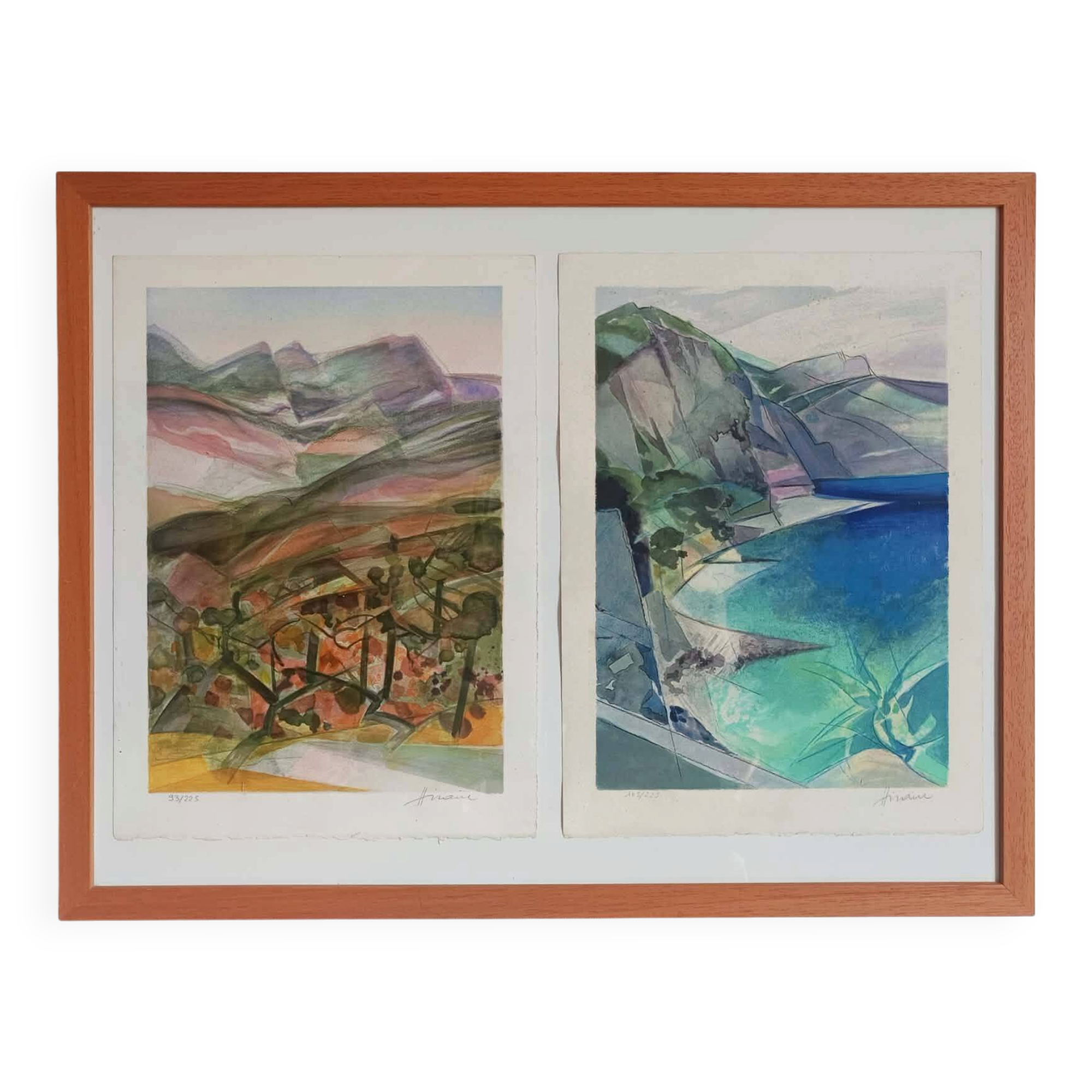Lithographies Montagne Sainte Victoire, par Camille Hilaire