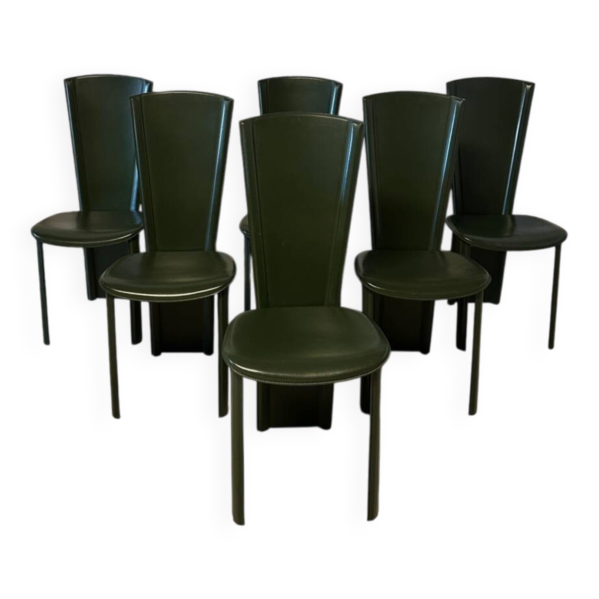 6 Roche Bobois chairs, 1980s vintage