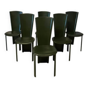 6 chaises Roche Bobois 1980 vintage