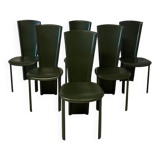 6 Roche Bobois chairs, 1980s vintage