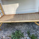 Bookcase Vintage rattan shelf