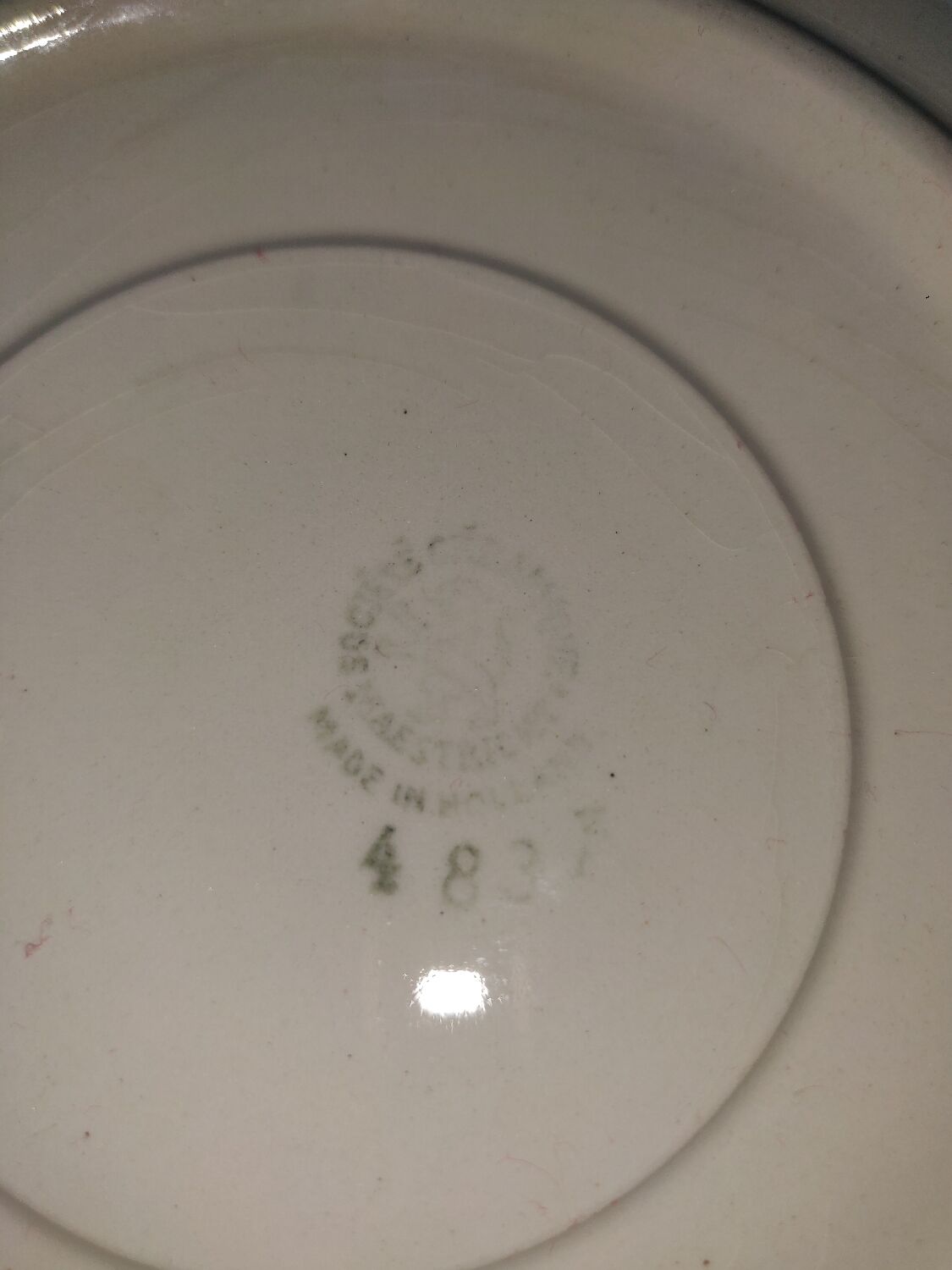 Large Maastricht porcelain cup and saucer