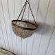 Ceiling lamps gilded brass basket and glass bead tassels