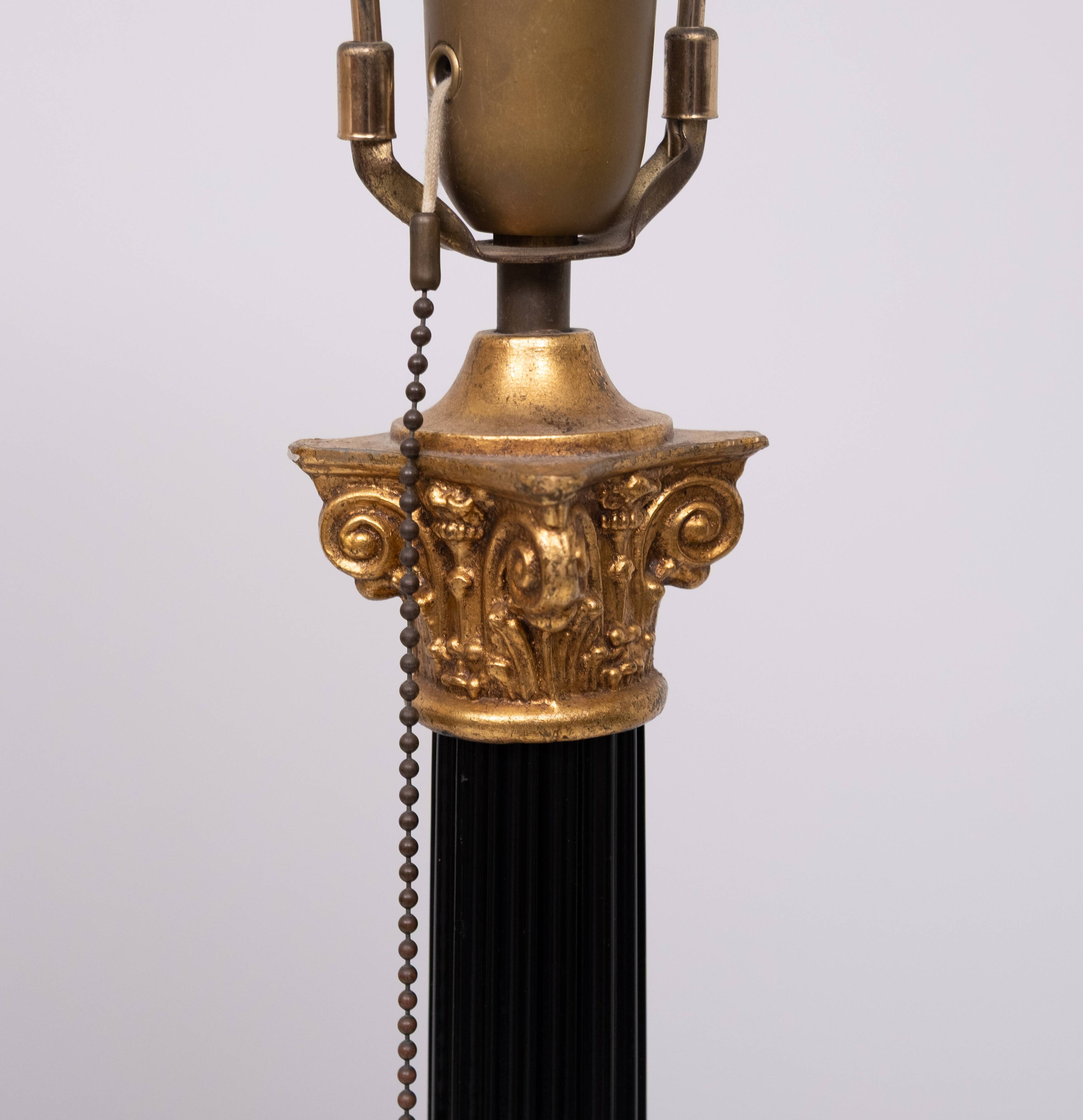 pair Large Colum Table lamps by Loevsky & Loevsky USA 1970s