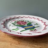 Plat décoratif Les Islettes XIXème, faïence de l’Est