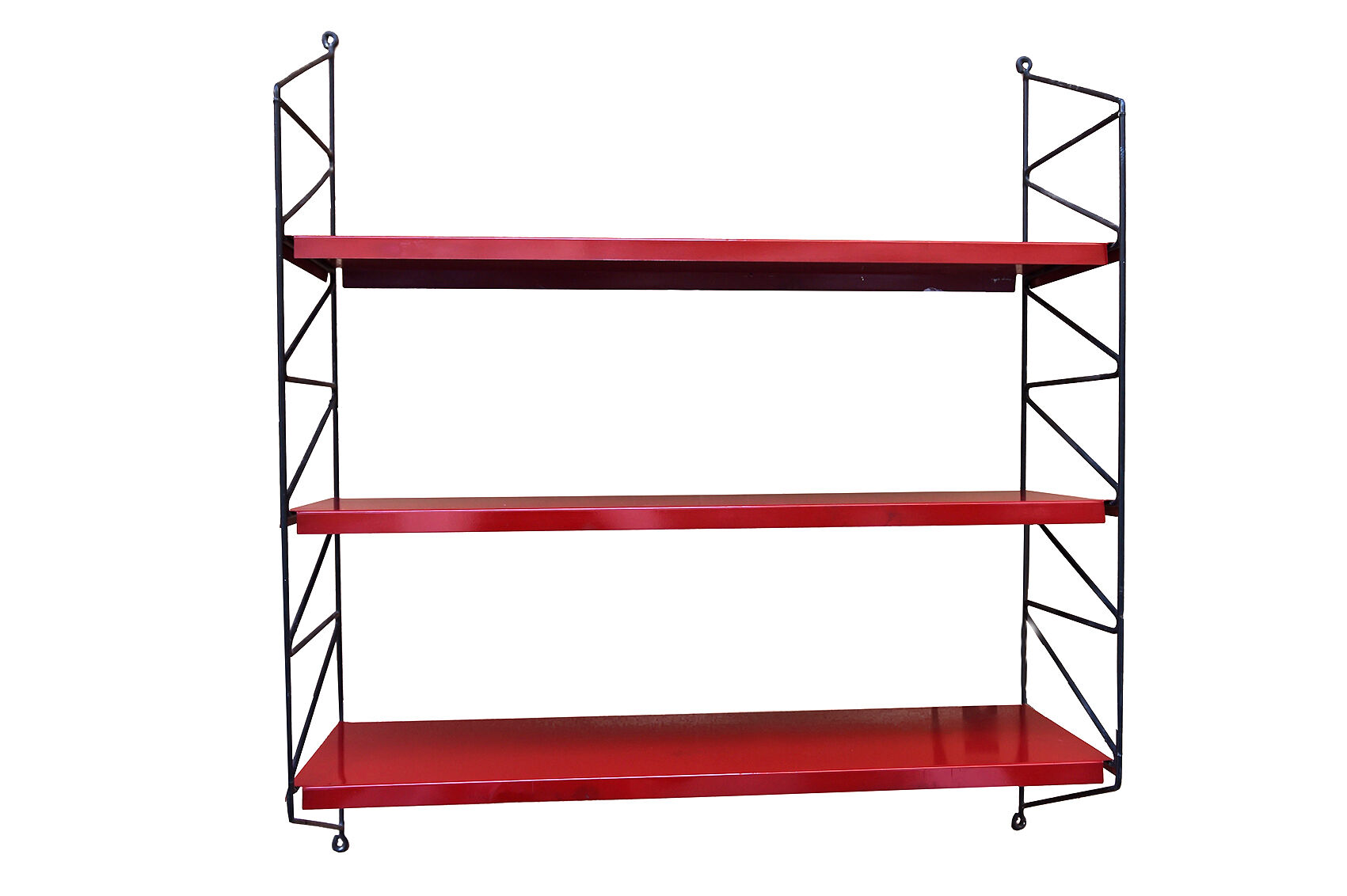 Original string shelf with metal shelfs