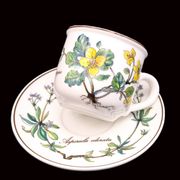 Set of 6 coffee cups and saucers Villeroy & Boch, vintage, Botanica