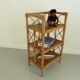 Bamboo rattan shelf, 60/70s