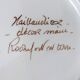 Flat plate signed Taillandier Rochefort en Terre