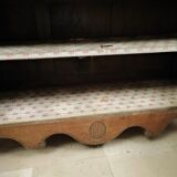 Bahut bas ancien enfilade boIs massif