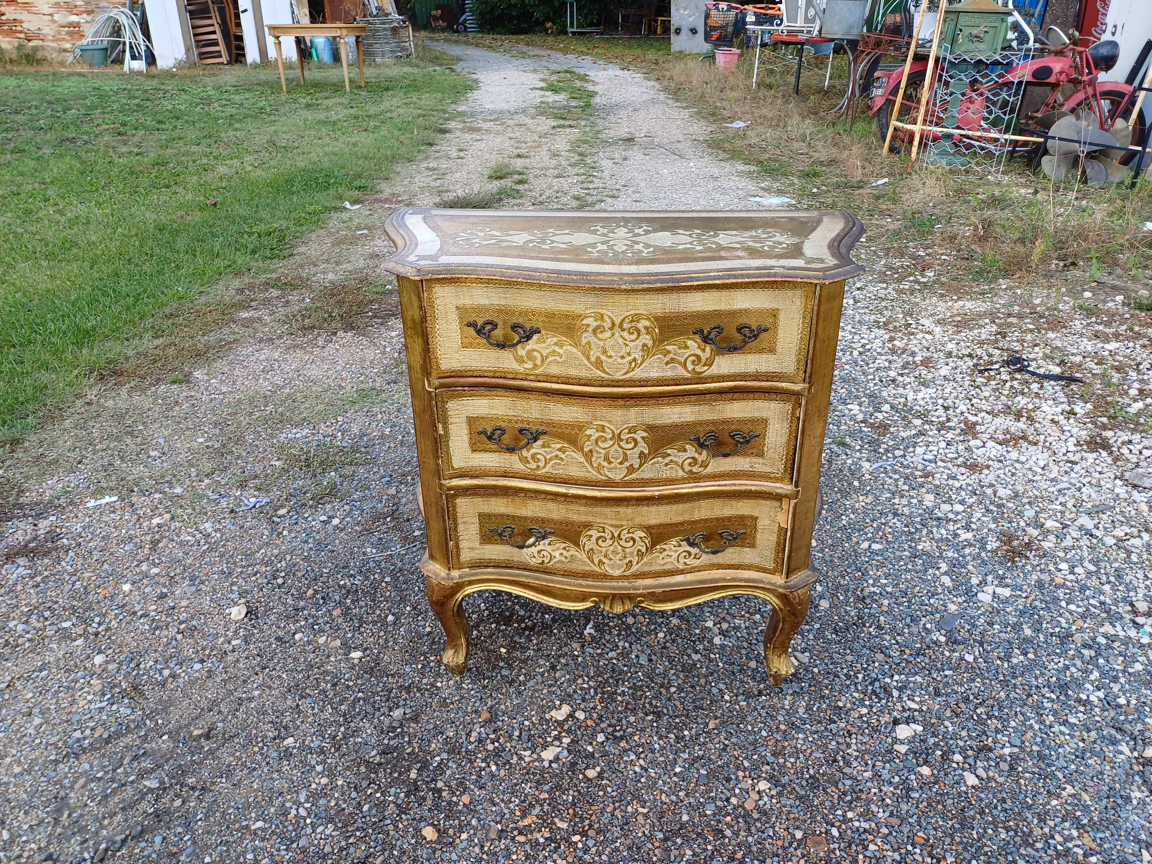 Limed chest of drawers 3 drawers