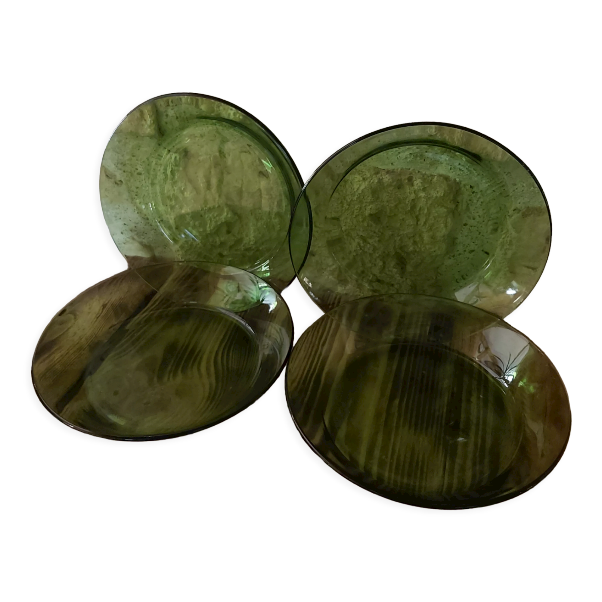 4 Duralex hollow plates
