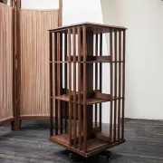 Rotating wooden library from the early 20th century.
