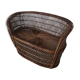 Woven willow in perfect condition.