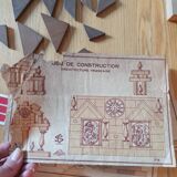 French architecture wooden construction game
